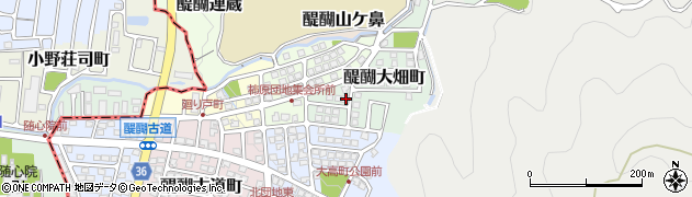 京都府京都市伏見区醍醐大畑町202周辺の地図