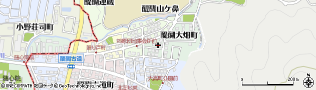 京都府京都市伏見区醍醐大畑町204周辺の地図