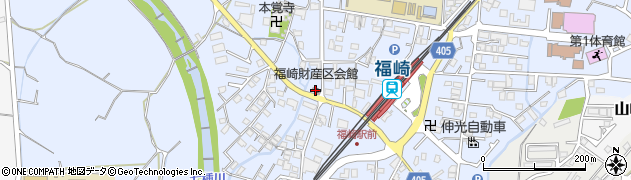 福崎財産区会館周辺の地図
