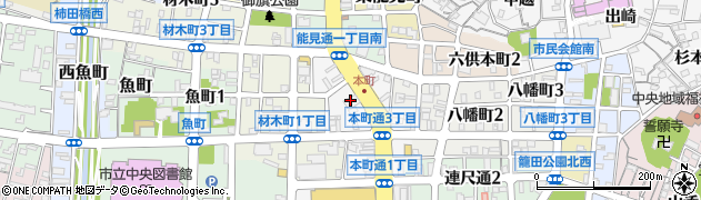 名古屋銀行　岡崎支店ローンプラザ岡崎周辺の地図