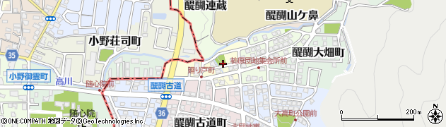 京都府京都市伏見区醍醐廻り戸町周辺の地図