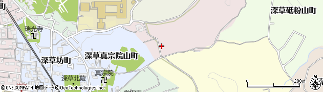 京都府京都市伏見区深草僧坊山町周辺の地図