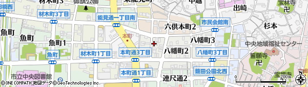 日本キリスト教団岡崎教会周辺の地図