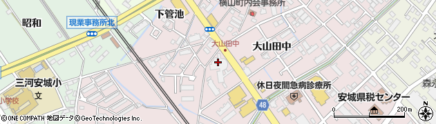 三河日産自動車株式会社　本社拠点支援部車両グループ周辺の地図