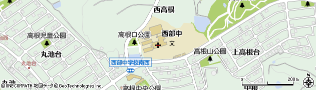 東浦町立西部中学校周辺の地図