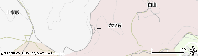 愛知県岡崎市田口町（六ツ石）周辺の地図