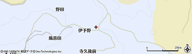 愛知県岡崎市才栗町（伊予野）周辺の地図