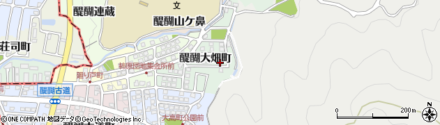 京都府京都市伏見区醍醐大畑町124周辺の地図