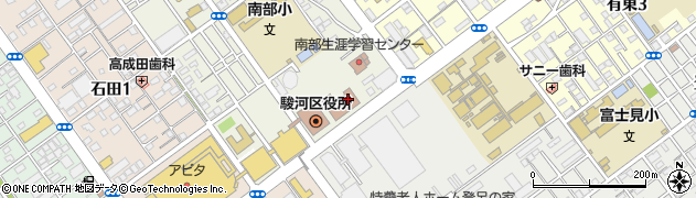 静岡市消防局　消防部・査察課・査察係周辺の地図