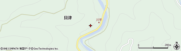 愛知県新城市作手高松（貝津）周辺の地図
