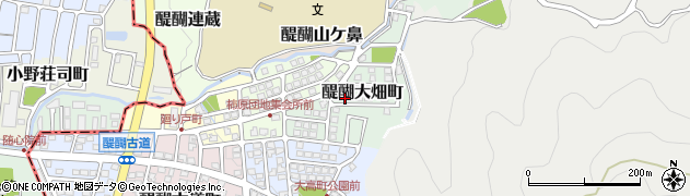 京都府京都市伏見区醍醐大畑町134周辺の地図
