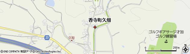 兵庫県姫路市香寺町久畑周辺の地図
