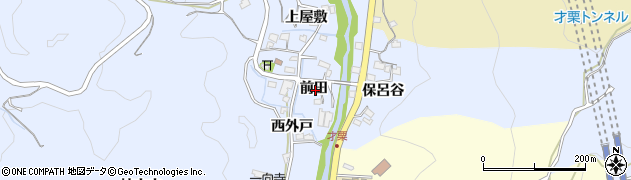 愛知県岡崎市才栗町（前田）周辺の地図