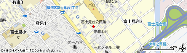 富士見台公民館周辺の地図