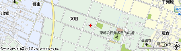 愛知県安城市大岡町（文明）周辺の地図