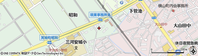 愛知県安城市箕輪町（昭和）周辺の地図
