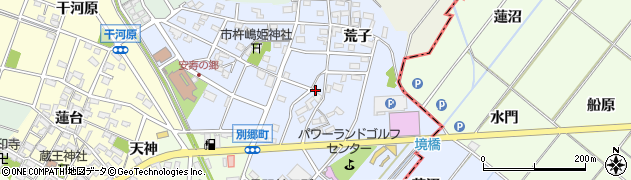 愛知県安城市別郷町周辺の地図