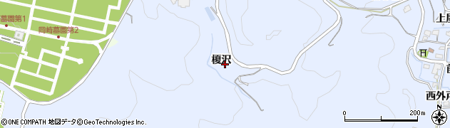 愛知県岡崎市才栗町（榎沢）周辺の地図