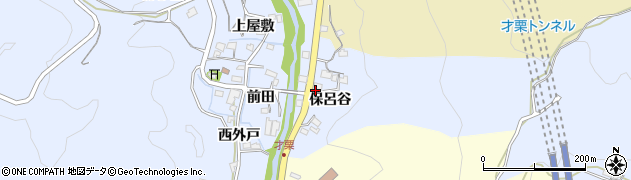 愛知県岡崎市才栗町（保呂谷）周辺の地図