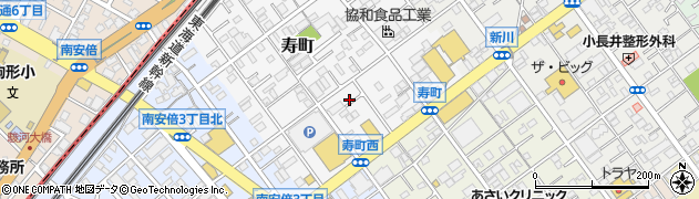 静岡県静岡市駿河区寿町周辺の地図