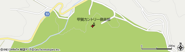 甲賀カントリー倶楽部　コース管理部周辺の地図