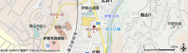 静岡県伊東市広野周辺の地図
