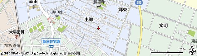 愛知県安城市新田町郷東40周辺の地図