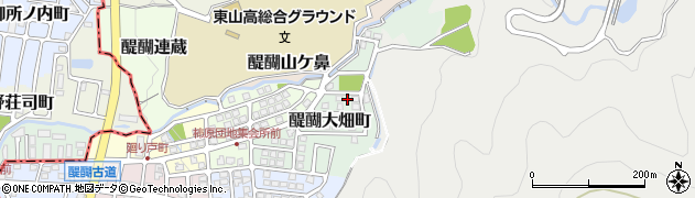 京都府京都市伏見区醍醐大畑町93周辺の地図