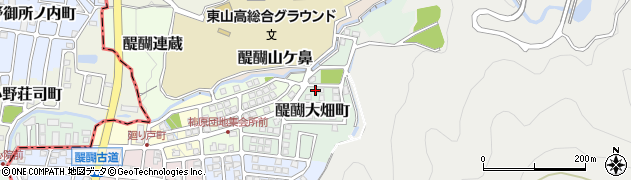 京都府京都市伏見区醍醐大畑町90周辺の地図