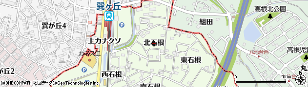 愛知県阿久比町（知多郡）白沢（北石根）周辺の地図