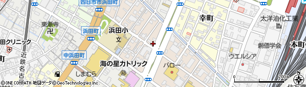 三重県四日市市北浜田町周辺の地図