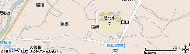 愛知県知多市日長（古根）周辺の地図