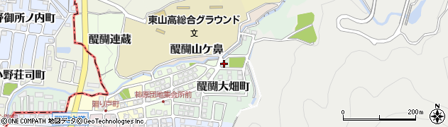 京都府京都市伏見区醍醐大畑町85周辺の地図