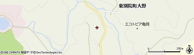 京都府亀岡市東別院町大野（宮坂）周辺の地図