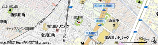 三重県四日市市中浜田町周辺の地図