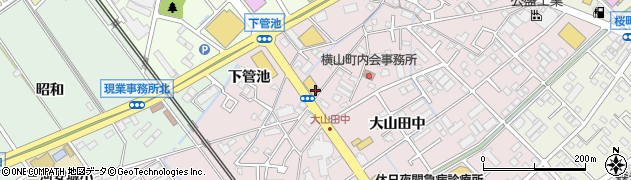 愛知県安城市横山町（寺下）周辺の地図