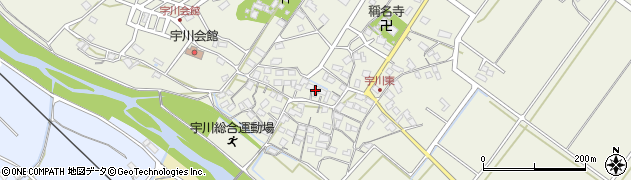 滋賀県甲賀市水口町宇川周辺の地図