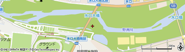 水口大橋周辺の地図