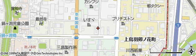 京都府京都市南区上鳥羽大溝町周辺の地図
