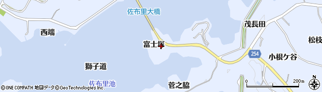 愛知県知多市佐布里（富士塚）周辺の地図