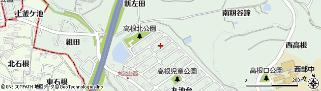 愛知県知多郡東浦町緒川丸池台30周辺の地図