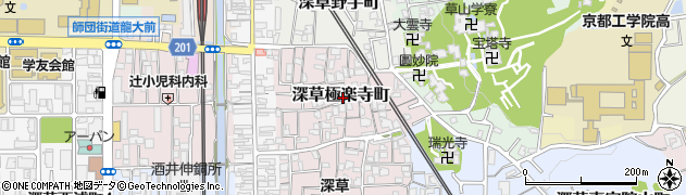 京都府京都市伏見区深草極楽寺町周辺の地図