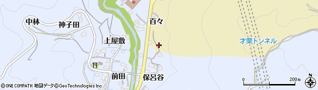 愛知県岡崎市岩戸町（百々）周辺の地図