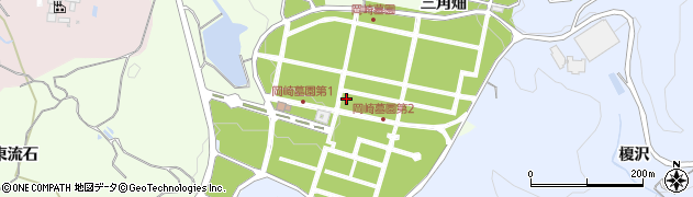 愛知県岡崎市板田町（宮林）周辺の地図