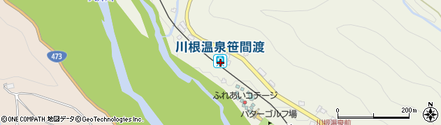 川根温泉笹間渡駅周辺の地図