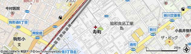 寿町12-44 市川邸☆akippa駐車場周辺の地図