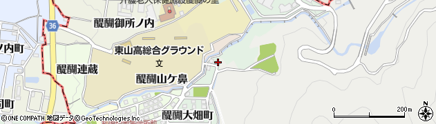 京都府京都市伏見区醍醐大畑町76周辺の地図