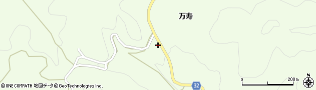 愛知県新城市門谷（万寿）周辺の地図