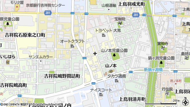 〒601-8177 京都府京都市南区上鳥羽馬廻町の地図