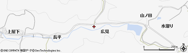 愛知県岡崎市小呂町（広見）周辺の地図